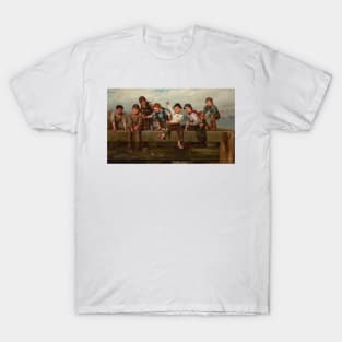 A Thrilling Moment by John George Brown T-Shirt